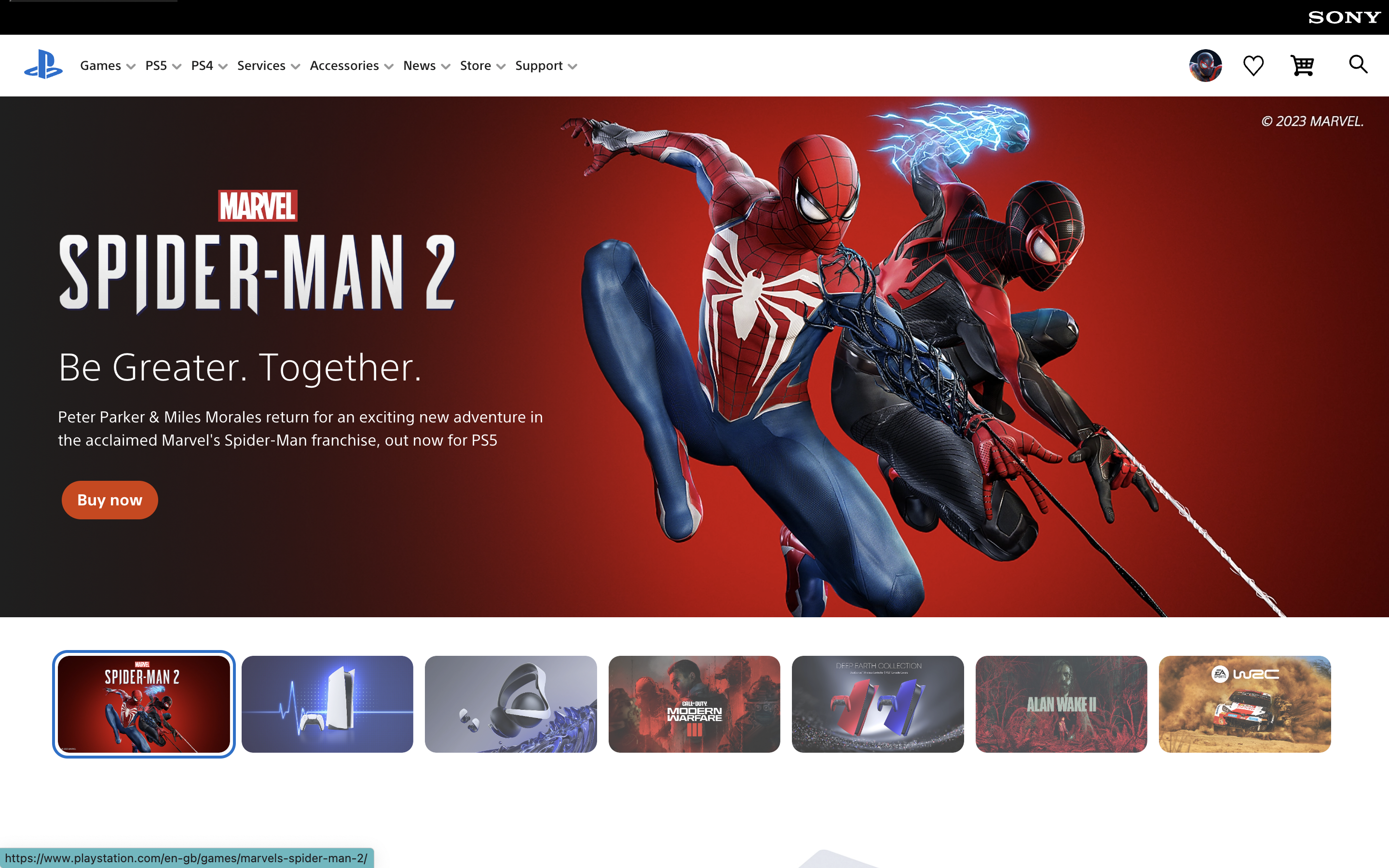 Current PlayStation.com