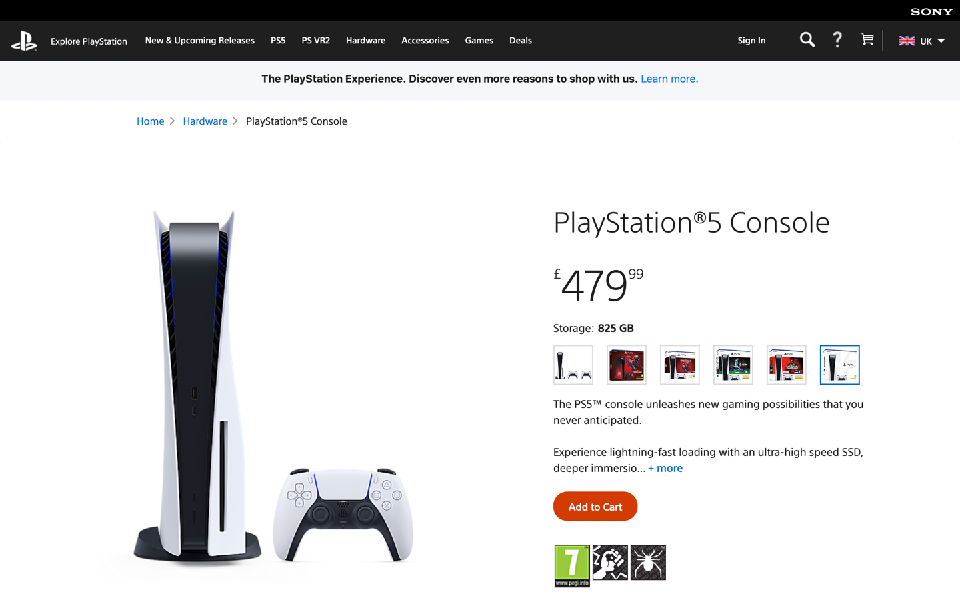 Current PlayStation Store
