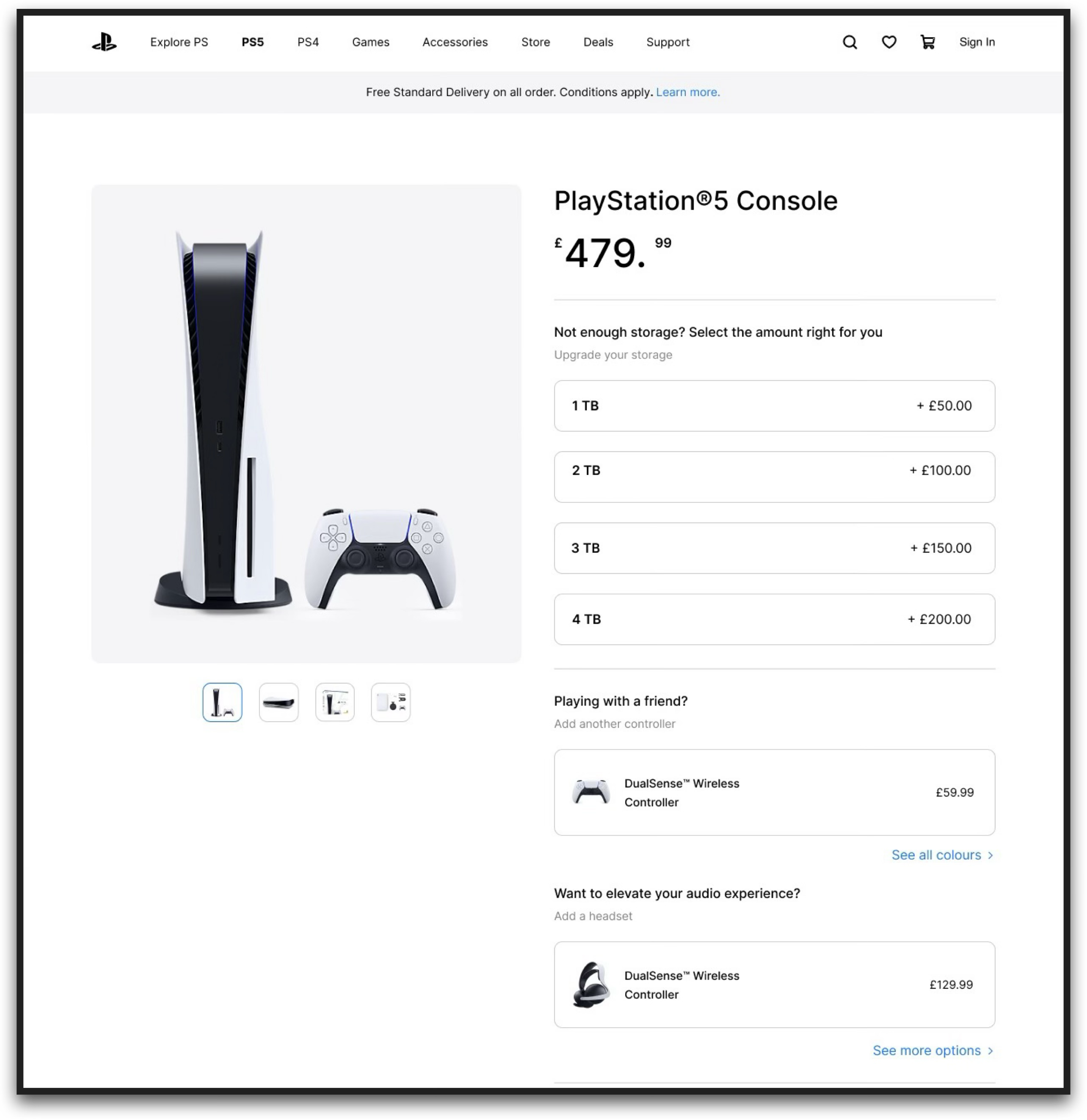 PlayStation Store redesign — product page